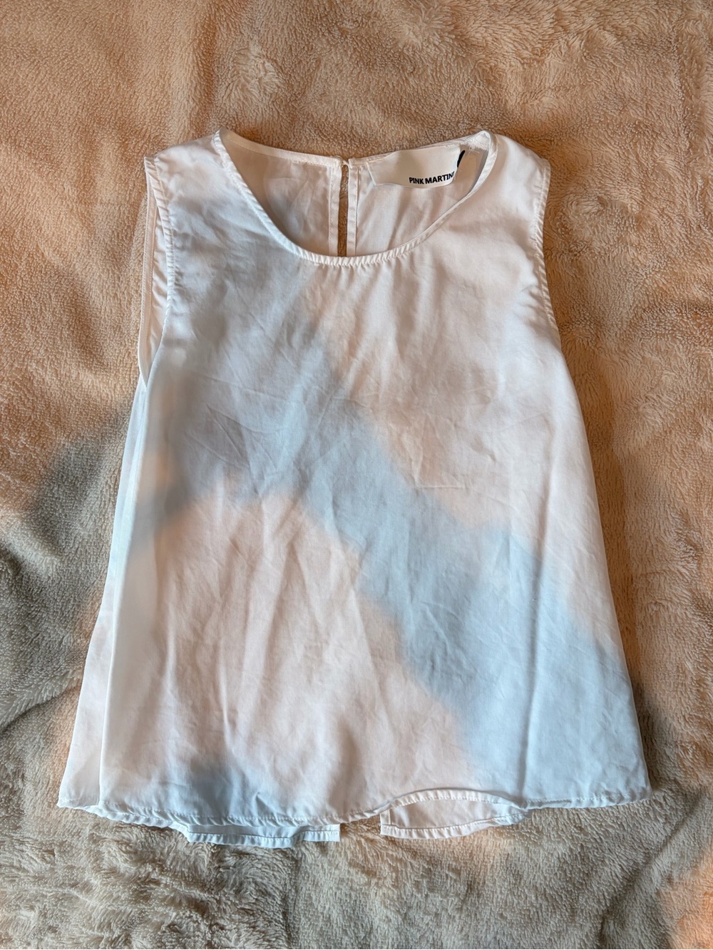 Pink Martini Girls White Sleeveless Camisole Top